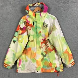 Volcom Nimbus‎ Gore-Tex Snowboard Jacket Women's Large L Multi Pilot GTX RECCO